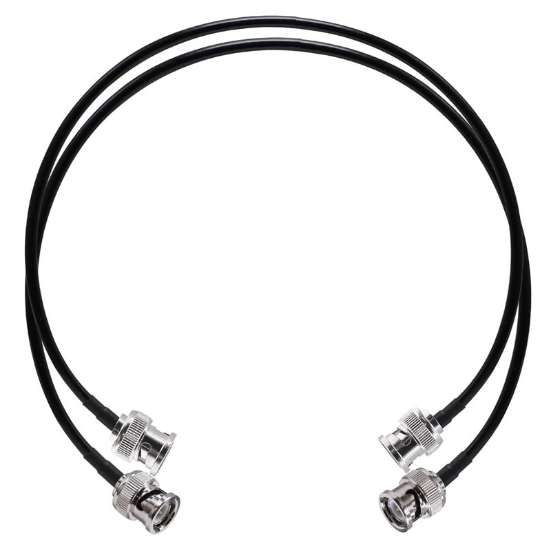TUOLNK BNC Jumper Cable RG58 Coax Low Loss 50 ohm BNC Male to Male Coaxial Cable 20 inch (50cm) HD-SDI Extension for Surveillance System Video Converter2pcs - Image 1